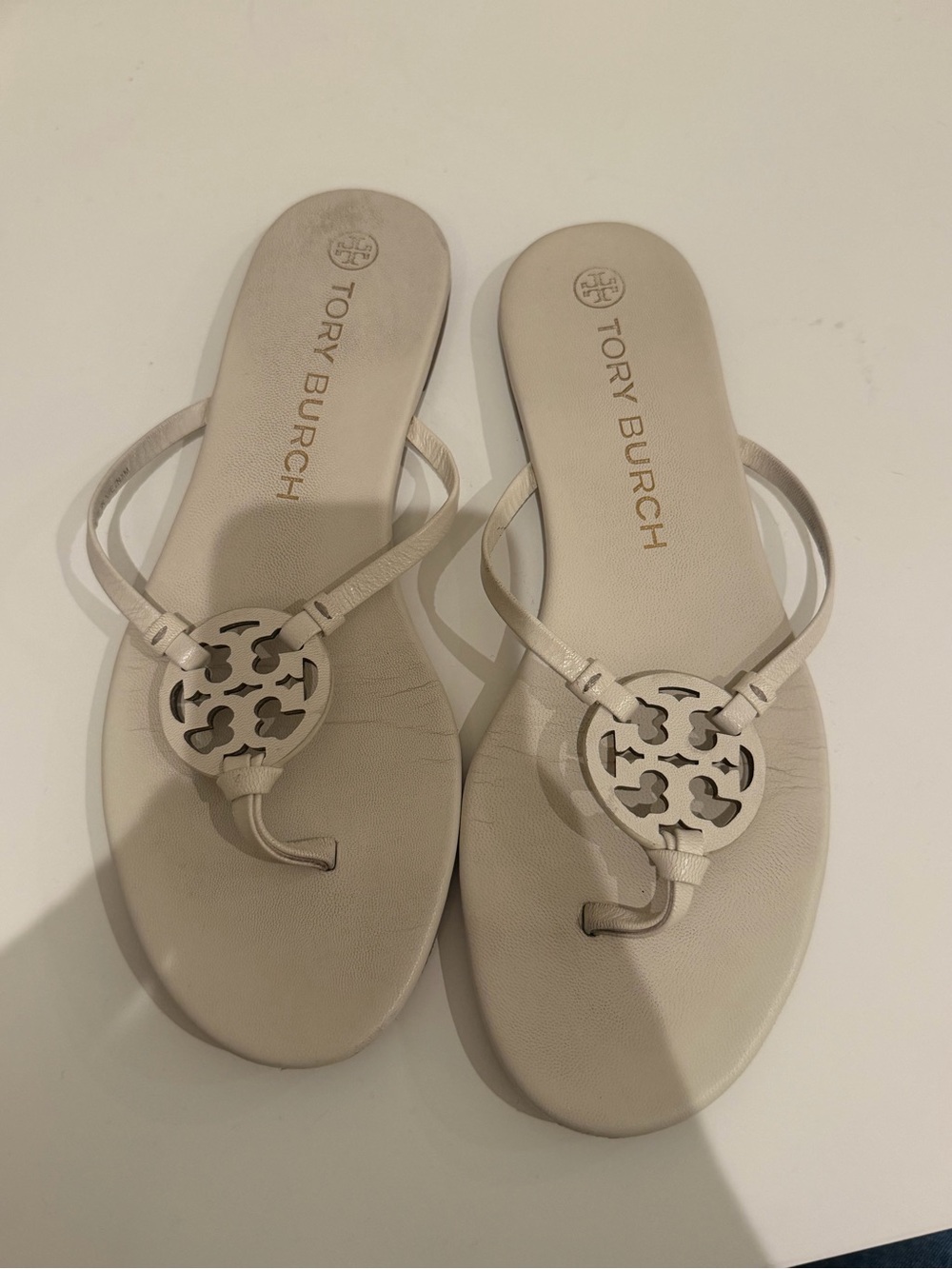 Tory Burch Miller Leather Thong Sandals Size 9M